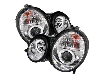 Spyder Auto Mercedes Benz E-Class 00-02 Projector Headlights LED Halo Chrm - 5011305
