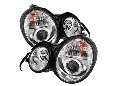 Spyder Auto Mercedes Benz E-Class 95-99 Projector Headlights LED Halo Chrm - 5011282