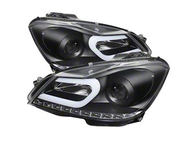 Spyder Auto Mercedes Benz W204 C-Class 12-13 Projector Halogen Model- DRL - 5074249