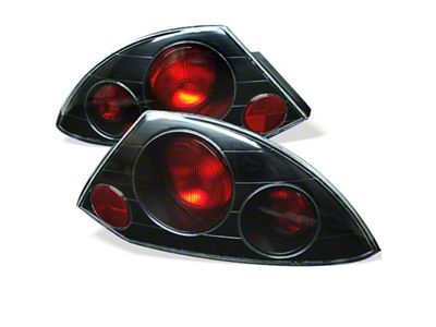 Spyder Auto Mitsubishi Eclipse 00-02 Euro Style Tail Lights Black ALT-YD-ME00-BK - 5006288