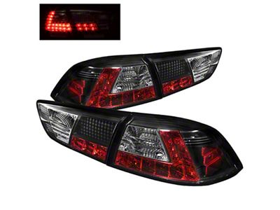 Spyder Auto Mitsubishi Lancer/Evolution X 08-14 LED Tail Lights Blk ALT-YD-MITEVO1008-LED-BK - 5030375