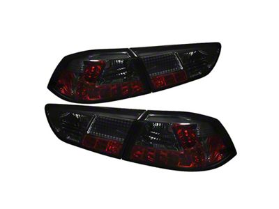 Spyder Auto Mitsubishi Lancer/Evolution X 08-14 LED Tail Lights Smke ALT-YD-MITEVO1008-LED-SM - 5030399