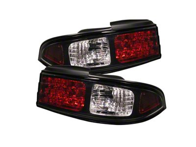 Spyder Auto Nissan 240SX 95-98 LED Tail Lights Black ALT-YD-N240SX95-LED-BK - 5006622