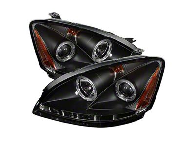 Spyder Auto Nissan Altima 02-04 Projector Headlights Halogen Model- LED Halo - 5008077