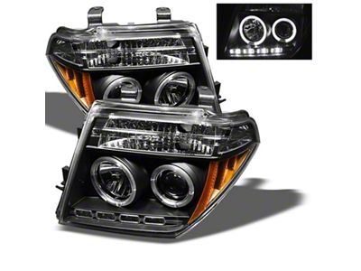 Spyder Auto Nissan Frontier 05-08 Projector Headlights LED Halo LED Blk - 5011527