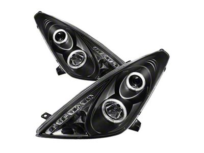 Spyder Auto Toyota Celica 00-05 Projector Headlights LED Halo DRL Blk - 5011848