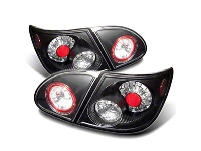 Spyder Auto Toyota Corolla 03-08 LED Tail Lights Black ALT-YD-TC03-LED-BK - 5007360