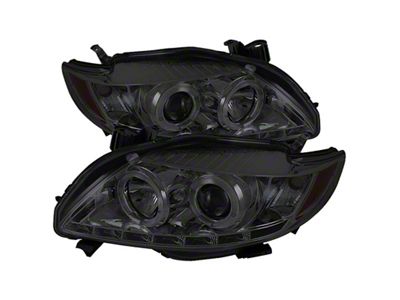 Spyder Auto Toyota Corolla 09-10 Projector Headlights LED Halo DRL Smke - 5032522