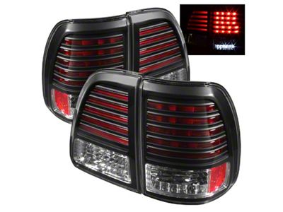 Spyder Auto Toyota Land Cruiser 98-05 LED Tail Lights Black ALT-YD-TLAN98-LED-BK - 5007537