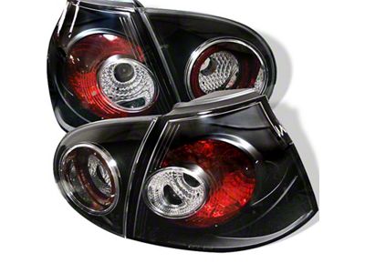 Spyder Auto Volkswagen Golf V 06-09 Euro Style Tail Lights Black - 5008152