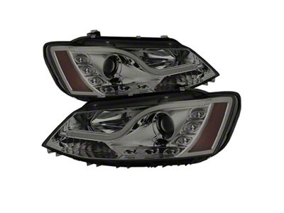 Spyder Auto Volkswagen Jetta 11-14 Projector Headlights Halogen Light Tube DRL - 5073655