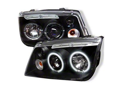Spyder Auto Volkswagen Jetta 99-05 Projector Headlights CCFL Halo Blk PRO-VJ99-CCFL-BK - 5012210