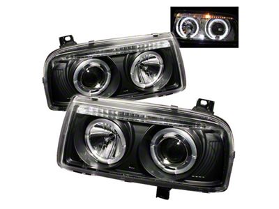 Spyder Auto Volkswagen Jetta III 93-98 Projector Headlights LED Halo Blk - 5012197