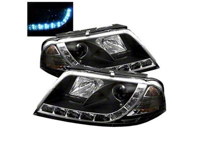 Spyder Auto Volkswagen Passat 01-05 Projector Headlights DRL Black High H1 - 5012302