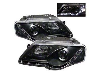Spyder Auto Volkswagen Passat 06-08 Projector Headlights DRL Black High H1 - 5012326