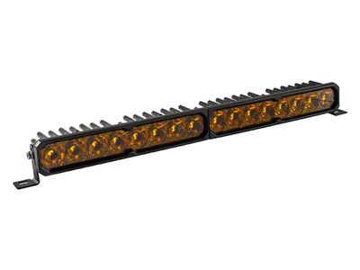 SS20 Sport Single Row LED Light Bar with Amber Backlight; Yellow Spot (Universal; Some Adaptation May Be Required)