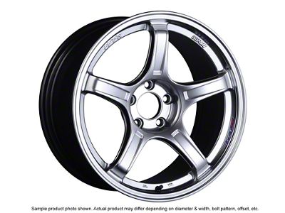 SSR GTX03 Platinum Silver Wheel; 18x9.5; 38mm Offset; 5x100mm Bolt Pattern; 73mm Hub Bore