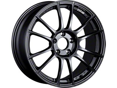 SSR GTX04 Dark Gunmetal Wheel; 18x8.5; 44mm Offset; 5x100mm Bolt Pattern; 73mm Hub Bore