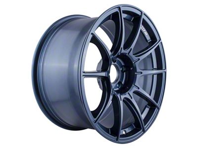SSR GTX01 Blue Gunmetal Wheel; 18x9.5; 22mm Offset