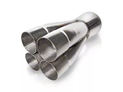 Stainless Works 2-1/2in 4-way Merge Collectors with 5in OD Outlet