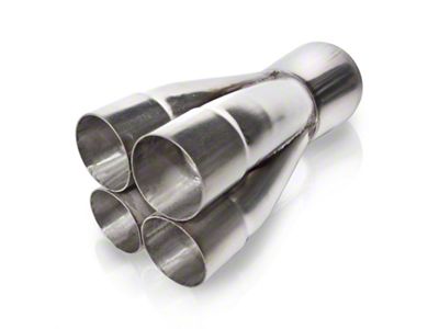 Stainless Works 2-1/2in 4-way merge collectors with 5in OD outlet - MCLC4250-500