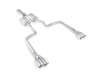 Stainless Works 2008-14 Challenger 3in Catback X-Pipe S-Tube Mufflers 3-1/2in - HM64CB-S