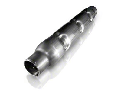 Stainless Works 2.25in CHAMBERED ROUND MUFFLER MILL FINISH - CR225225