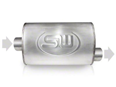 Stainless Works 2.25in ID CENTER INLET/ 2.25in OD OFFSET OUTLET - 2S22C22O