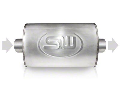 Stainless Works 2.5in ID CENTER INLET/ 2.5in OD CENTER OUTLET - 2S25C25C