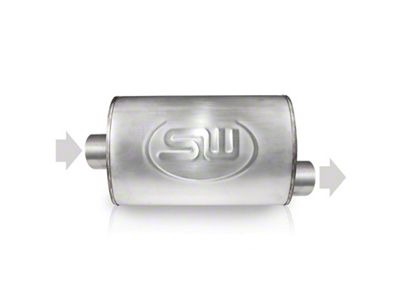 Stainless Works 2.5in ID CENTER INLET/ 2.5in OD OFFSET OUTLET - 2.5C25C25O