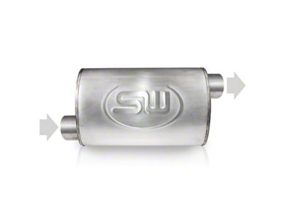 Stainless Works 3in ID OFFSET INLET/ 3in OD OFFSET OUTLET - TM5S3O3OPS