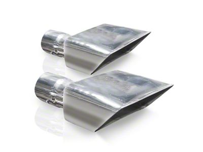 Stainless Works Hot Rod Box Exhaust Tips 2.5in Inlet - 7010250