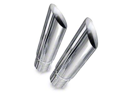 Stainless Works Slash Cut Exhaust Tips 2.5in ID Inlet - 7030250