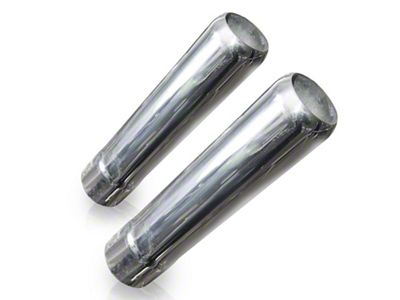 Stainless Works Pencil Cut Exhaust Tips 2in Body 2in ID - 7040200