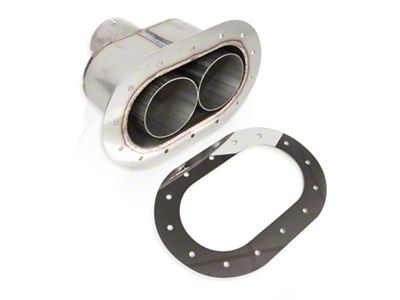 Stainless Works Oval Through-Body Tip With Tubes - ST2814