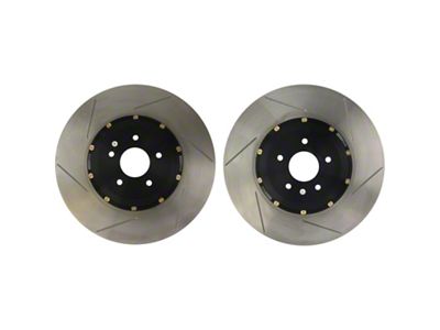 StopTech 09-11 Nissan GT-R Front Slotted Bare Iron 380x34mm Aero-Rotor - 81.658.9911