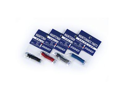 Rays Aluminum Air Valve Cap Set - Red - WVALRD2