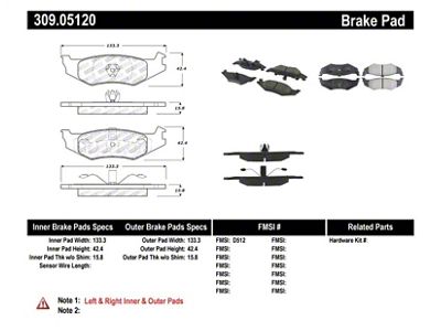 StopTech Performance Brake Pads - 309.05120