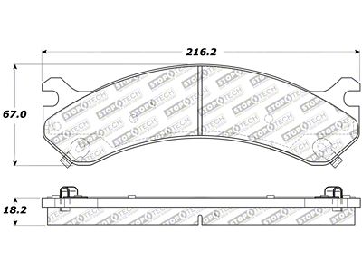 StopTech Performance 99-09 Chevy Silverado/GMC Sierra 3500 Front Brake Pads - 309.07840