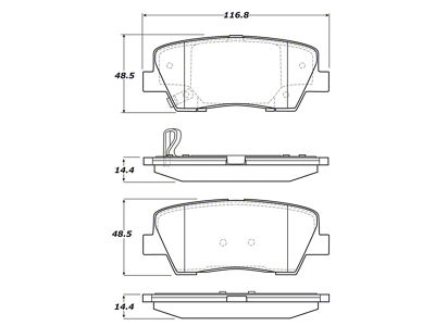 StopTech Sport Brake Pads w/Shims and Hardware - 309.12840