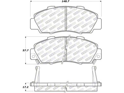 StopTech Street Select Brake Pads - Front - 305.05030
