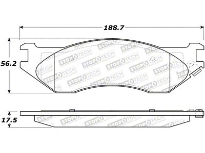 StopTech Street Select Brake Pads - 305.08970