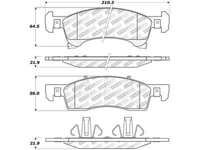 StopTech Street Select Brake Pads - Rear - 305.09340