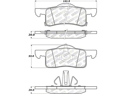 StopTech Street Select Brake Pads - Front/Rear - 305.09350