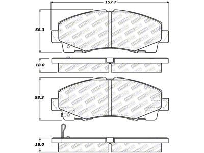 StopTech Street Select Brake Pads - Rear - 305.11020