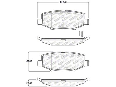 StopTech Street Select Brake Pads - Front - 305.12740