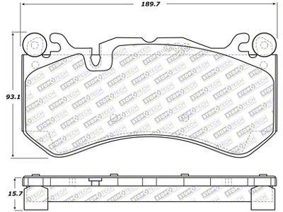 StopTech Street Select 14-18 Audi RS7 Front Brake Pads - 305.12910