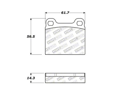StopTech Street Touring 98-04 Volvo C70/98-00 V70 Rear Brake Pads - 308.00310