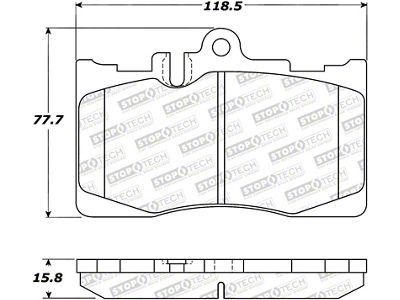 StopTech Street Brake Pads - 308.08700