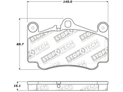 StopTech Street Touring Brake Pads - 308.09160